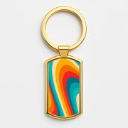 Rainbow Abstract Pattern Luxury Keyring 3
