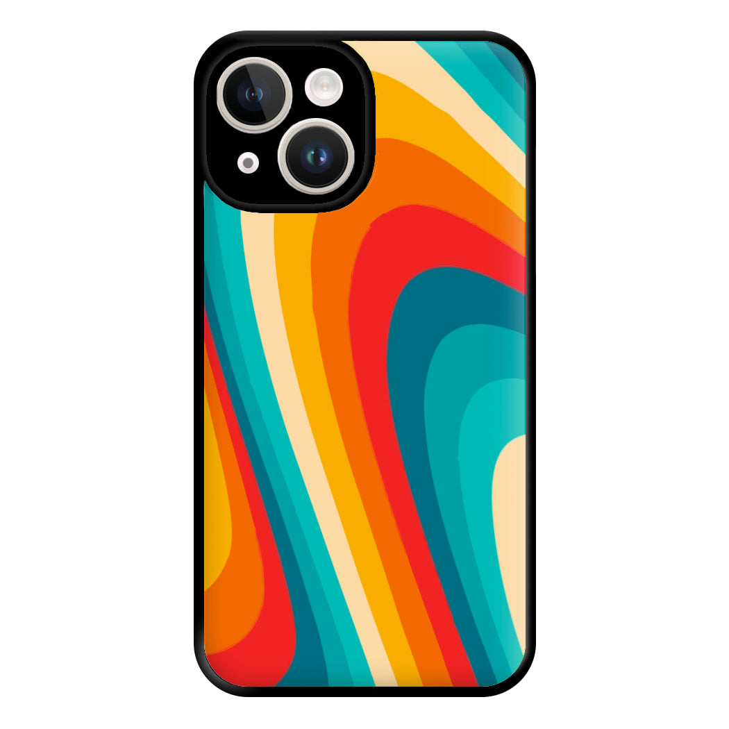 Rainbow Abstract Pattern Phone Case for iPhone 14