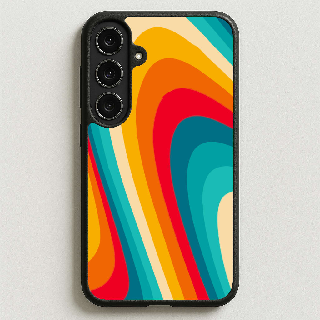 Rainbow Abstract Pattern Phone Case for Galaxy S25FE