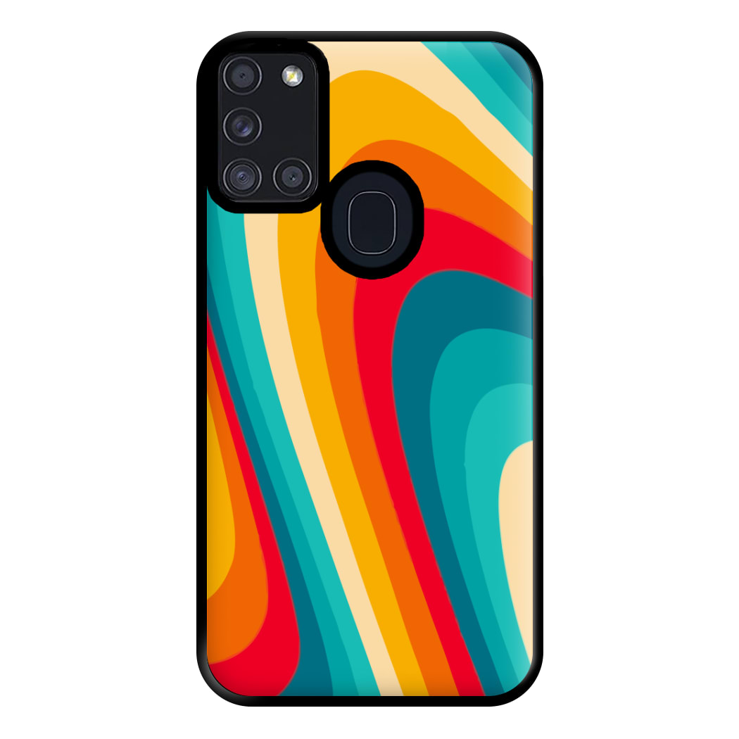 Rainbow Abstract Pattern Phone Case for Galaxy A21s