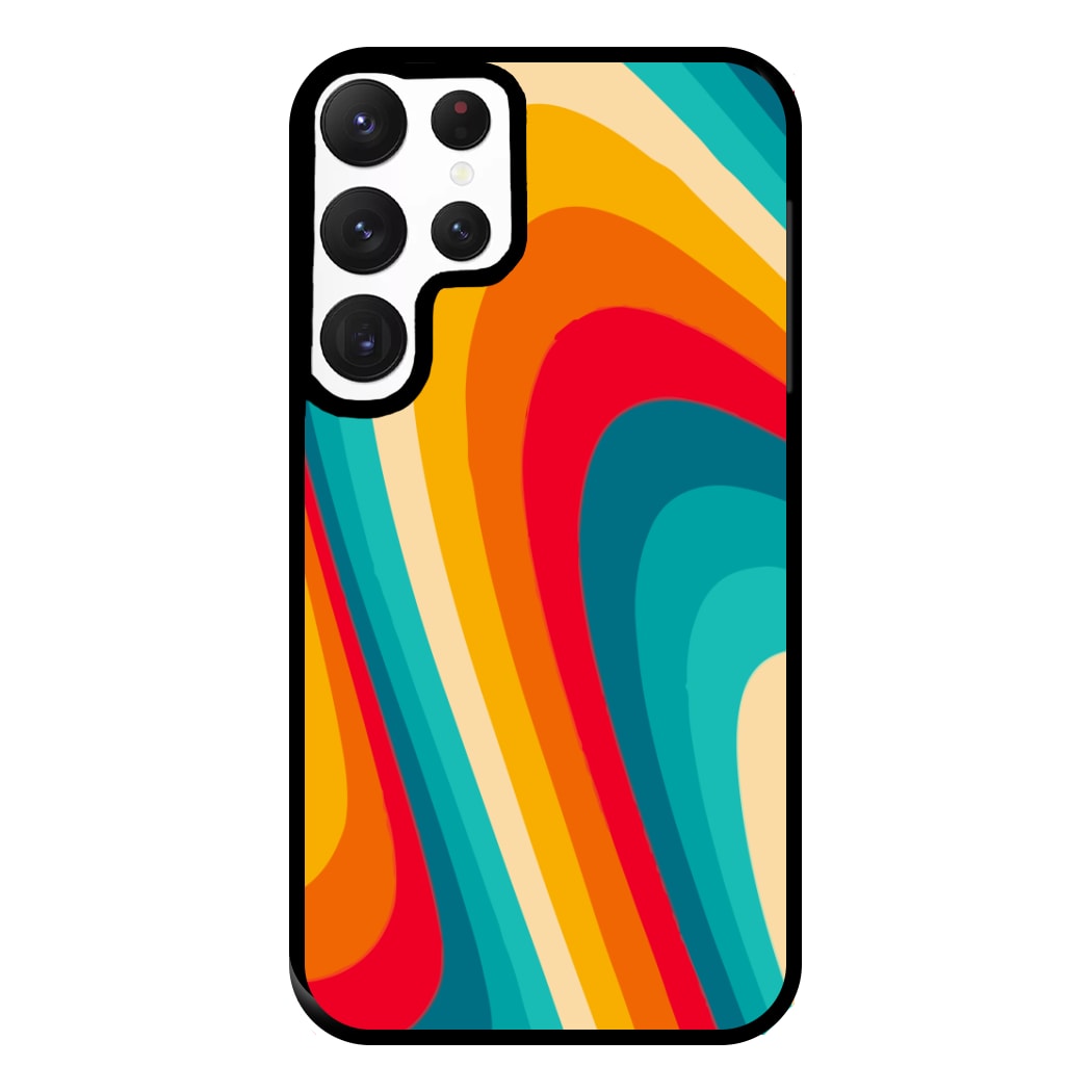 Rainbow Abstract Pattern Phone Case for Galaxy S22 Ultra