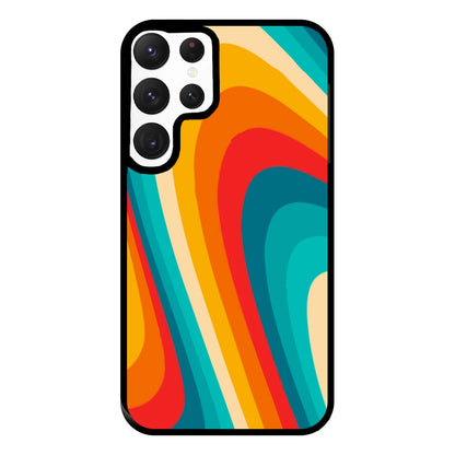 Rainbow Abstract Pattern Phone Case for Galaxy S22 Ultra