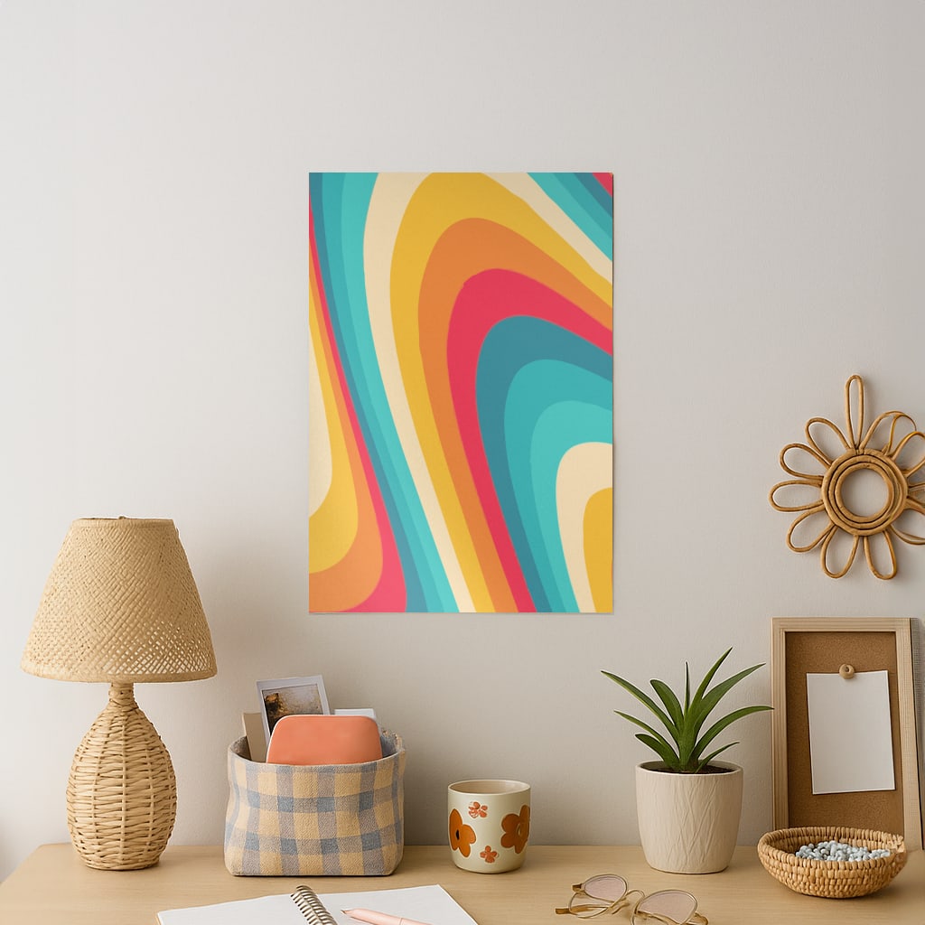 Rainbow Abstract Pattern Art Print