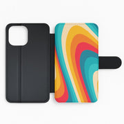 Rainbow Abstract Pattern Flip / Wallet Phone Case 2