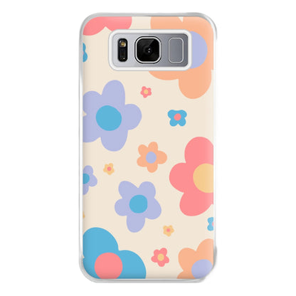 Playful Flower Pattern Phone Case for Galaxy S8 Plus