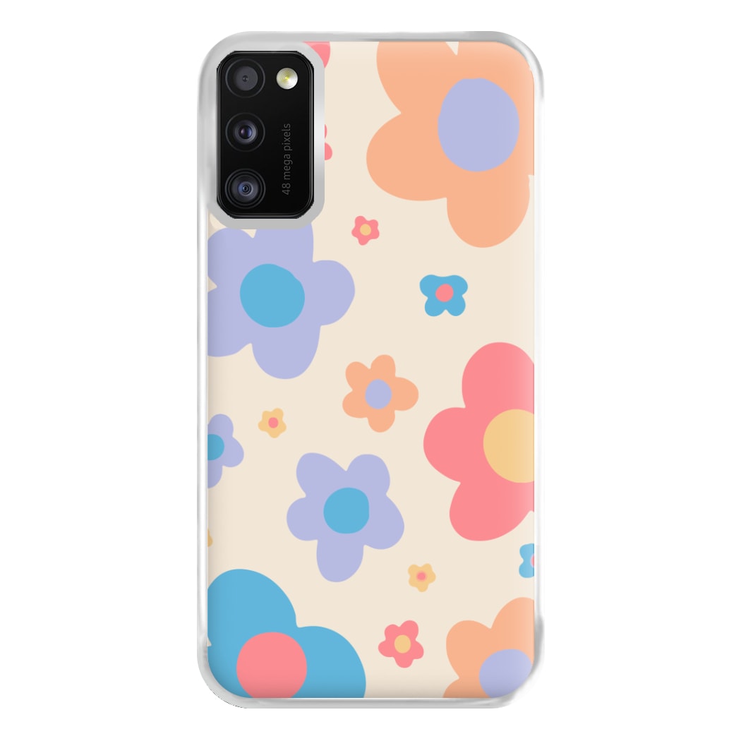 Playful Flower Pattern Phone Case for Galaxy A41