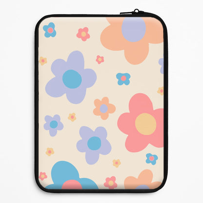 Playful Flower Pattern Universal Laptop Sleeve