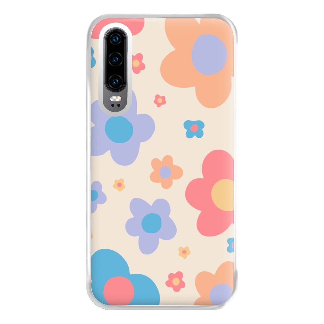 Playful Flower Pattern Phone Case for Huawei P30