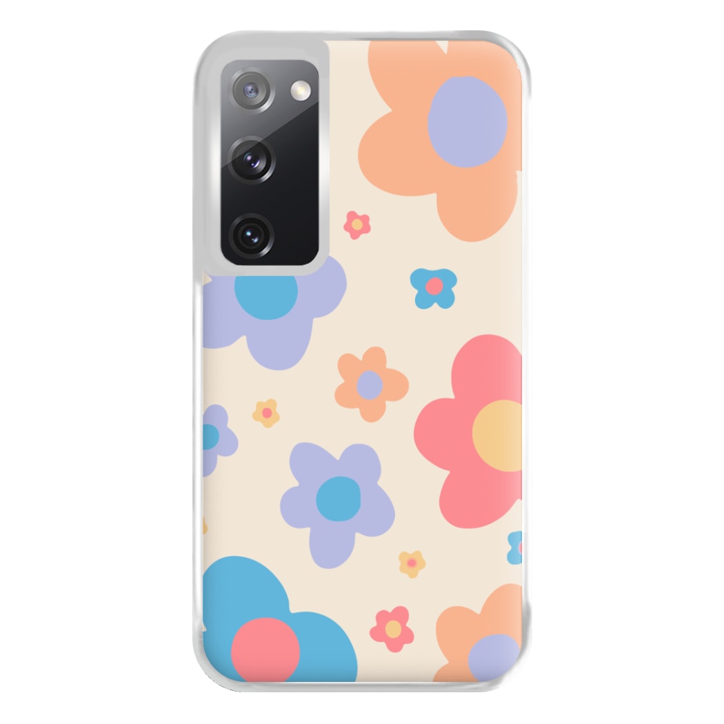 Playful Flower Pattern Phone Case for Galaxy S20FE