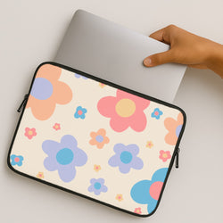Playful Flower Pattern MacBook Case