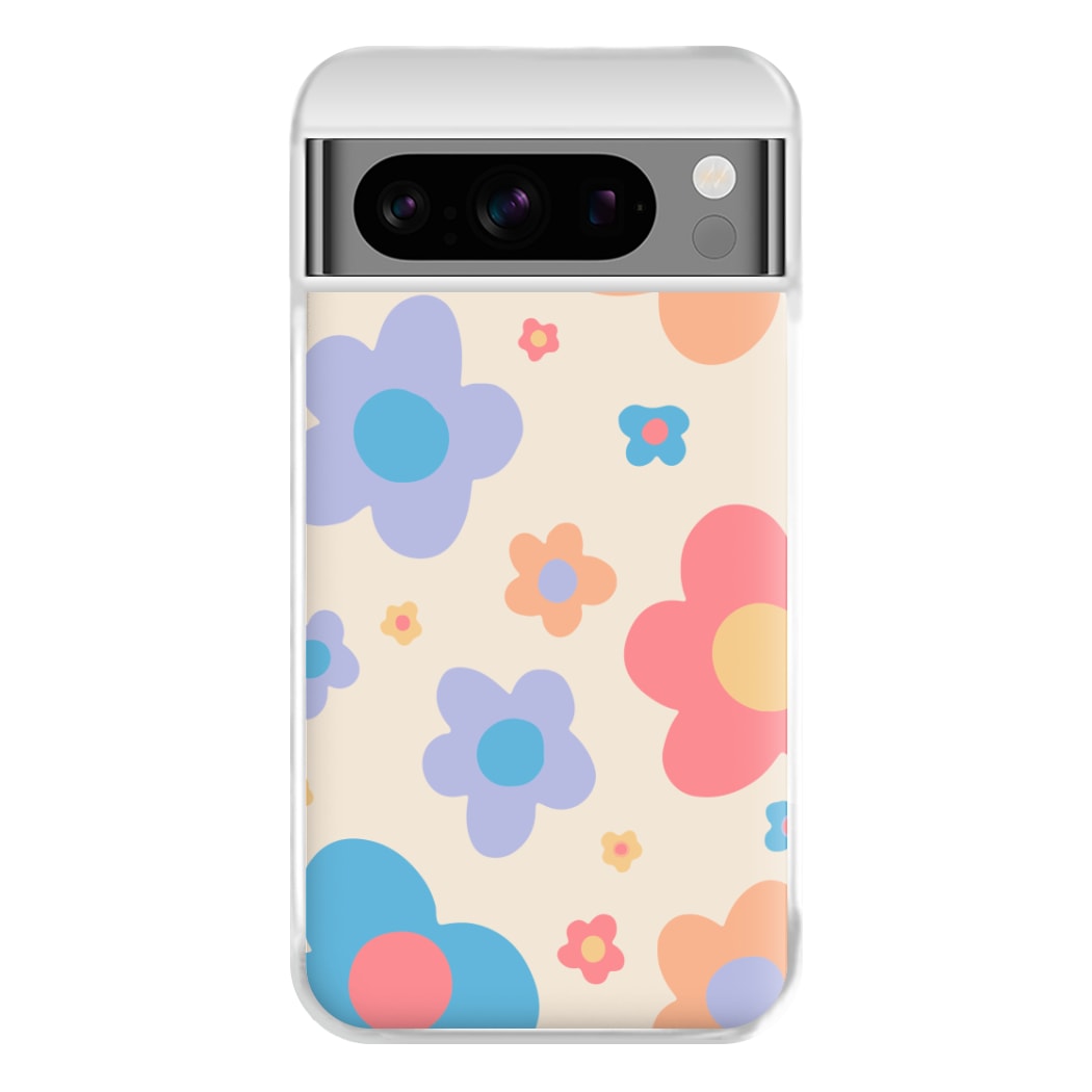 Playful Flower Pattern Phone Case for Google Pixel 8 Pro