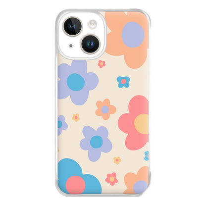 Playful Flower Pattern Phone Case for iPhone 14