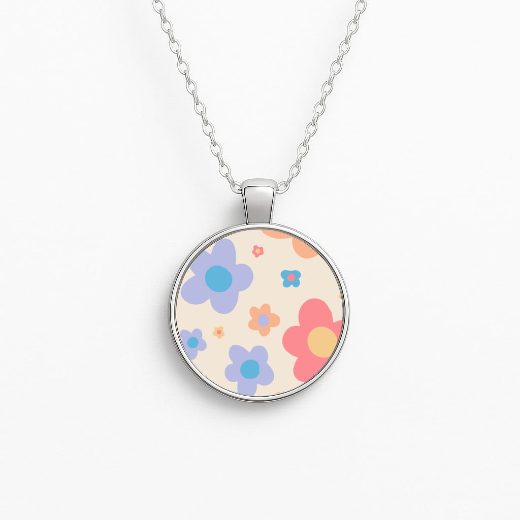 Playful Flower Pattern Necklace