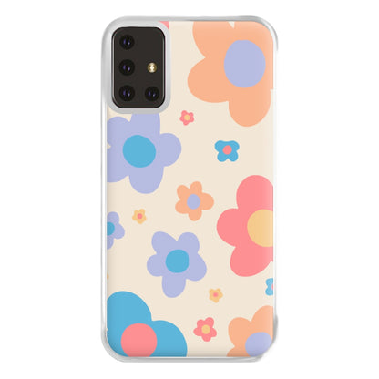 Playful Flower Pattern Phone Case for Galaxy A71