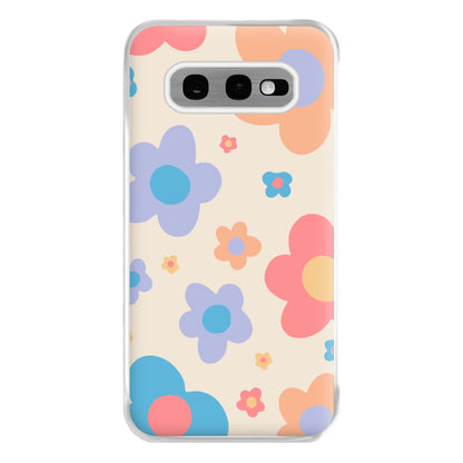 Playful Flower Pattern Phone Case for Galaxy S10e