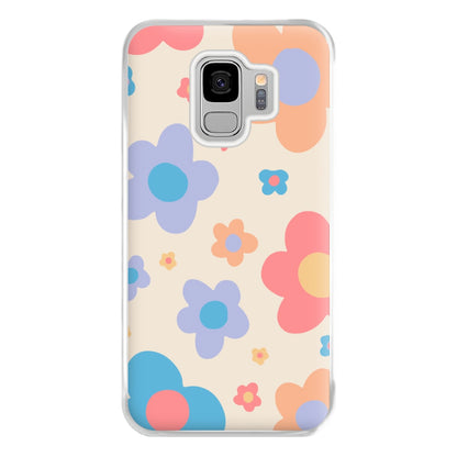 Playful Flower Pattern Phone Case for Galaxy S9 Plus