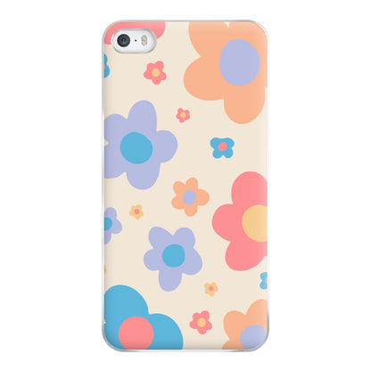 Playful Flower Pattern Phone Case for iPhone 5 / 5s / SE 2016