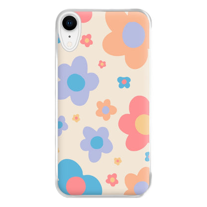 Playful Flower Pattern Phone Case for iPhone XR