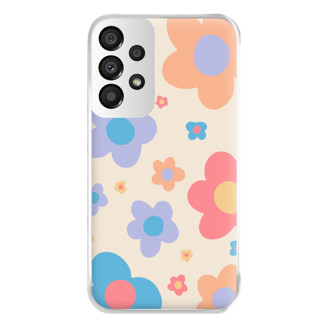 Playful Flower Pattern Phone Case for Galaxy A33