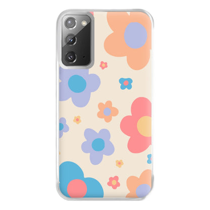 Playful Flower Pattern Phone Case for Galaxy Note 20 Ultra