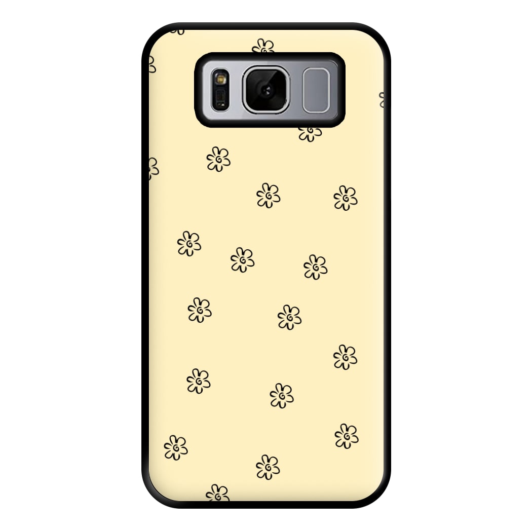 Detail Flower Pattern - Yellow Phone Case for Galaxy S8 Plus