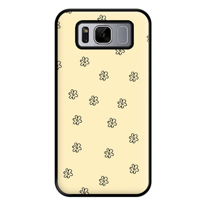 Detail Flower Pattern - Yellow Phone Case for Galaxy S8 Plus