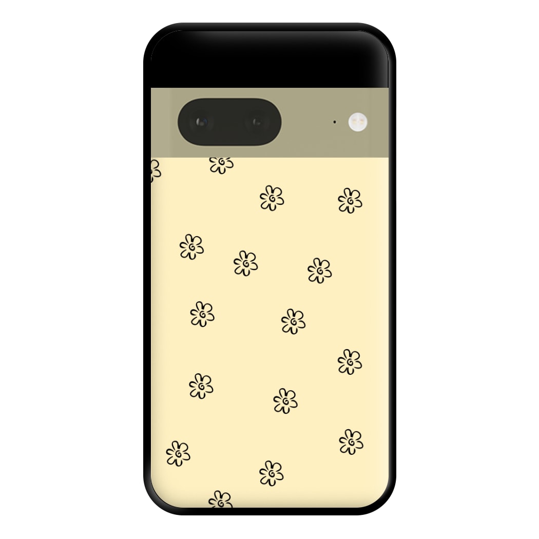 Detail Flower Pattern - Yellow Phone Case for Google Pixel 7a