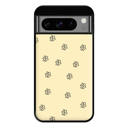 Detail Flower Pattern - Yellow Phone Case for Google Pixel 8 Pro