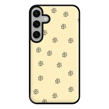 Detail Flower Pattern - Yellow Phone Case for Galaxy S24FE