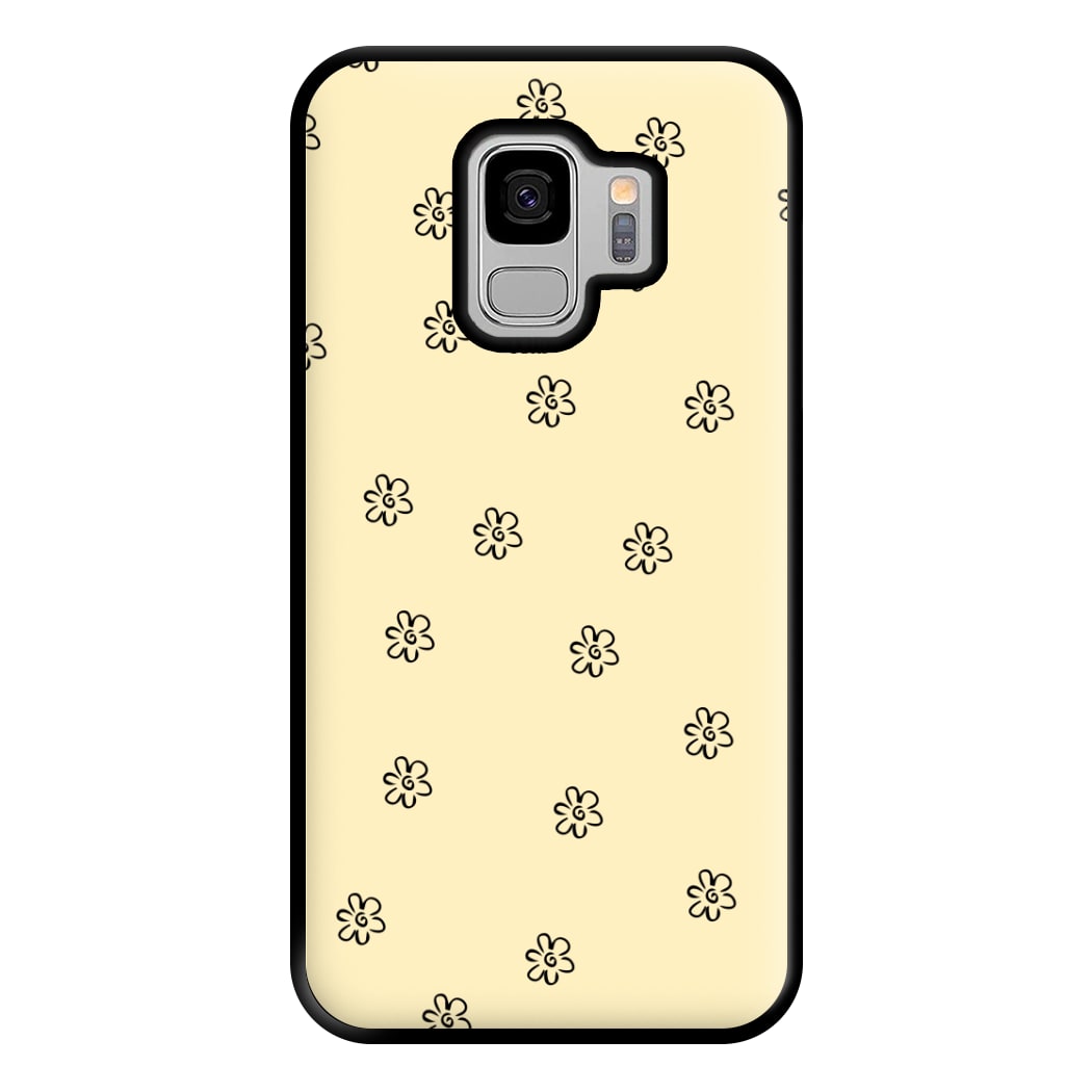 Detail Flower Pattern - Yellow Phone Case for Galaxy S9 Plus