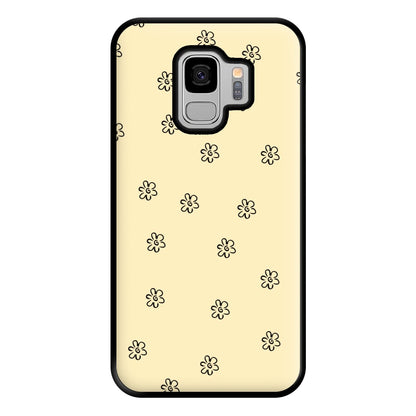 Detail Flower Pattern - Yellow Phone Case for Galaxy S9 Plus