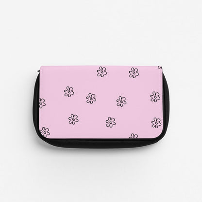 Detail Flower Pattern - Pink Pencil Case