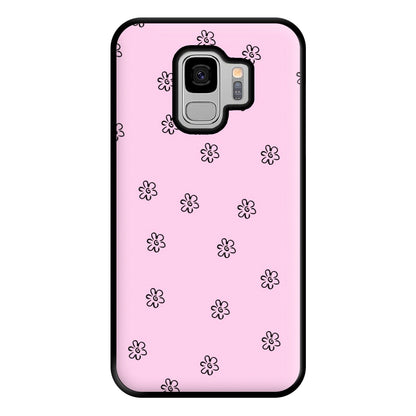 Detail Flower Pattern - Pink Phone Case for Galaxy S9 Plus