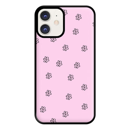 Detail Flower Pattern - Pink Phone Case for iPhone 12 / 12 Pro