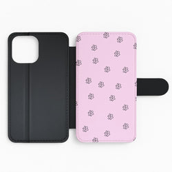 Detail Flower Pattern - Pink Flip Phone Case