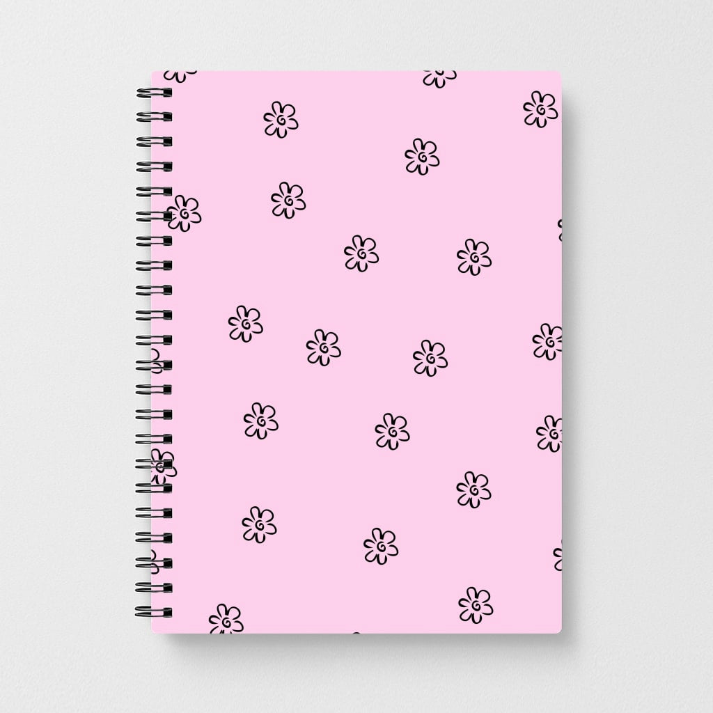 Detail Flower Pattern - Pink Notebook