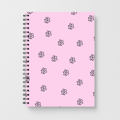 Detail Flower Pattern - Pink Notebook