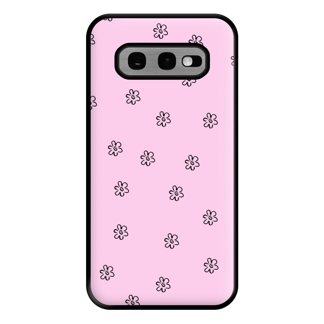 Detail Flower Pattern - Pink Phone Case for Galaxy S10e