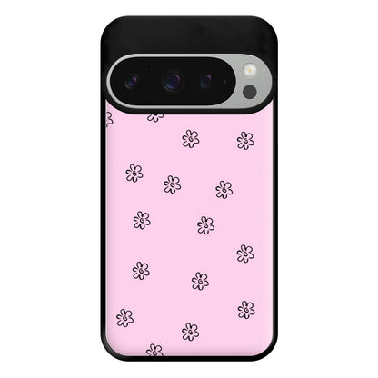 Detail Flower Pattern - Pink Phone Case for Google Pixel 9 Pro XL