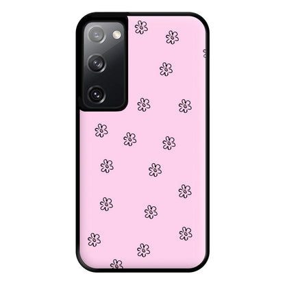 Detail Flower Pattern - Pink Phone Case for Galaxy S20