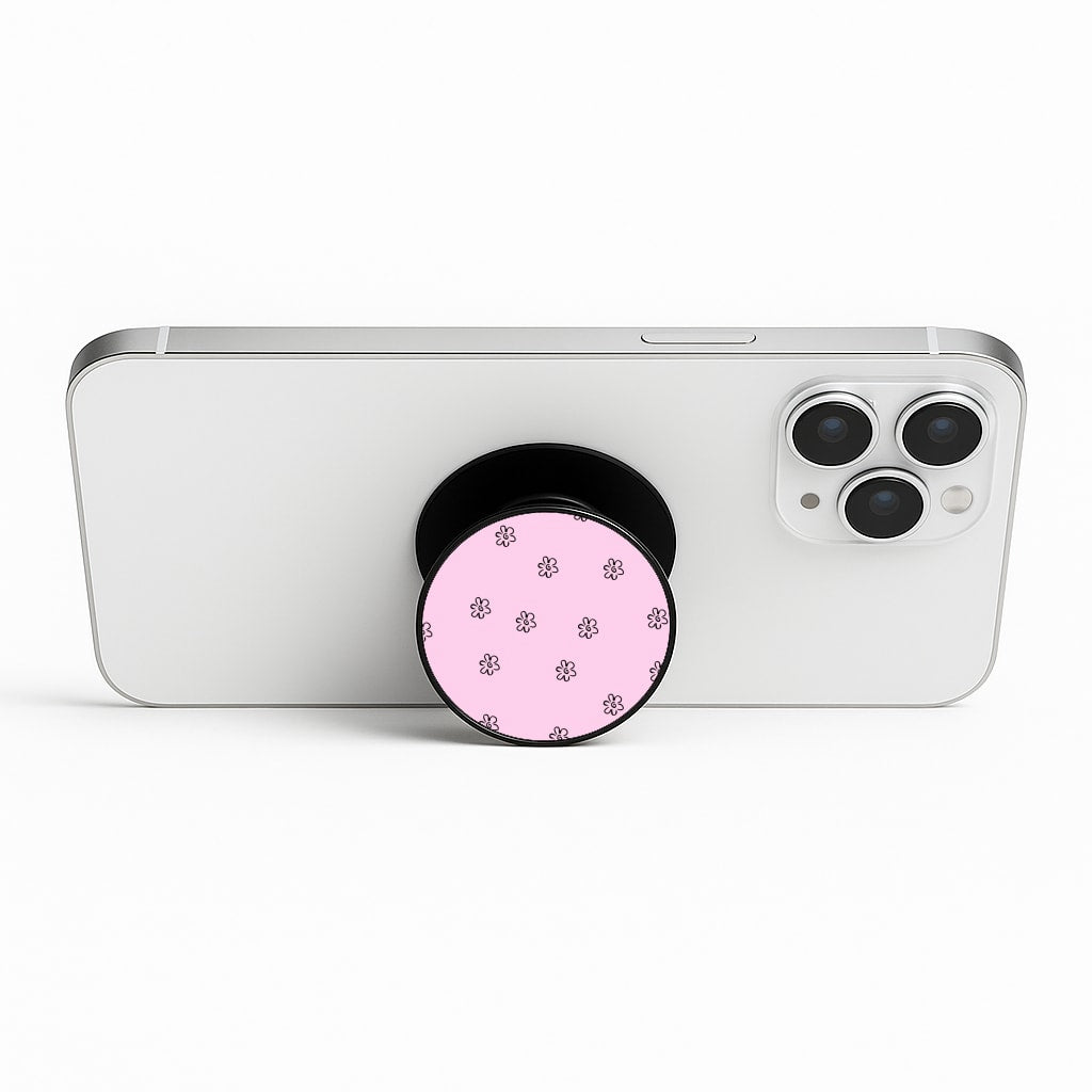 Detail Flower Pattern - Pink Phone Stand