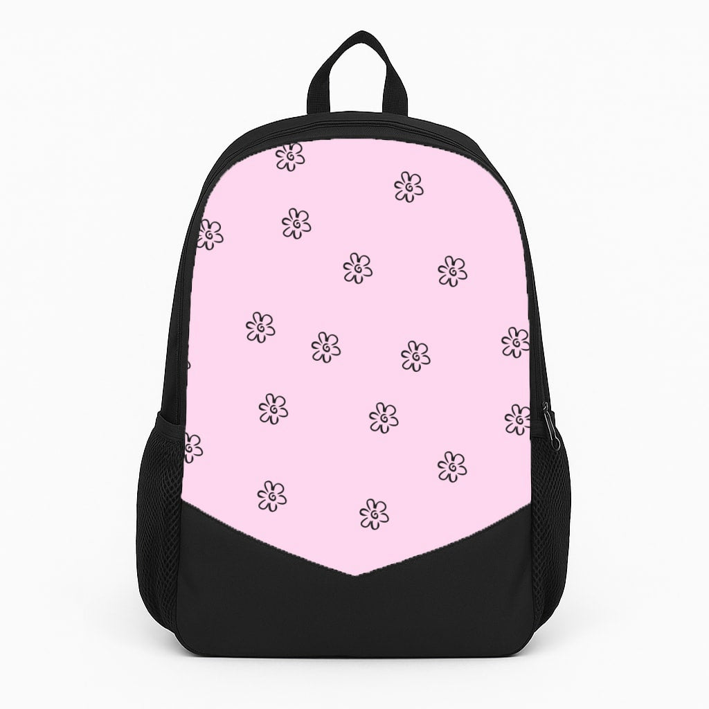 Detail Flower Pattern - Pink Backpack