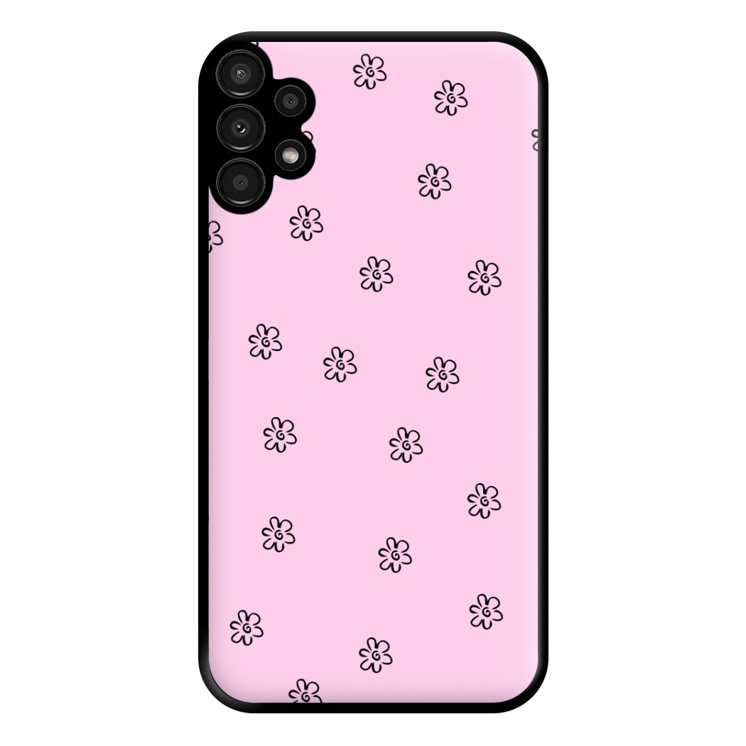 Detail Flower Pattern - Pink Phone Case for Galaxy A13