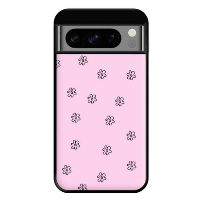 Detail Flower Pattern - Pink Phone Case for Google Pixel 8 Pro