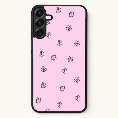 Detail Flower Pattern - Pink Phone Case for Galaxy A37