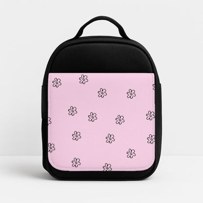 Detail Flower Pattern - Pink Insulated Lunchbox