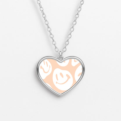 Trippn Smiley - Orange Heart Necklace