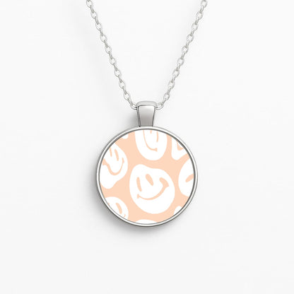 Trippn Smiley - Orange Circle Necklace