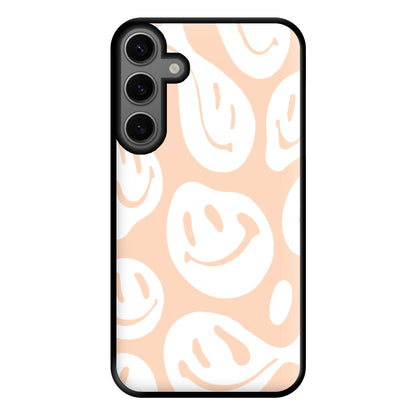 Trippn Smiley - Orange Phone Case for Galaxy S23FE