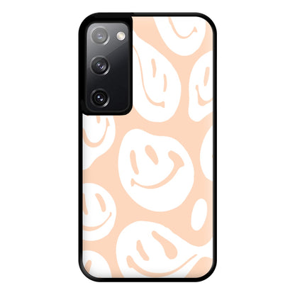 Trippn Smiley - Orange Phone Case for Galaxy S20